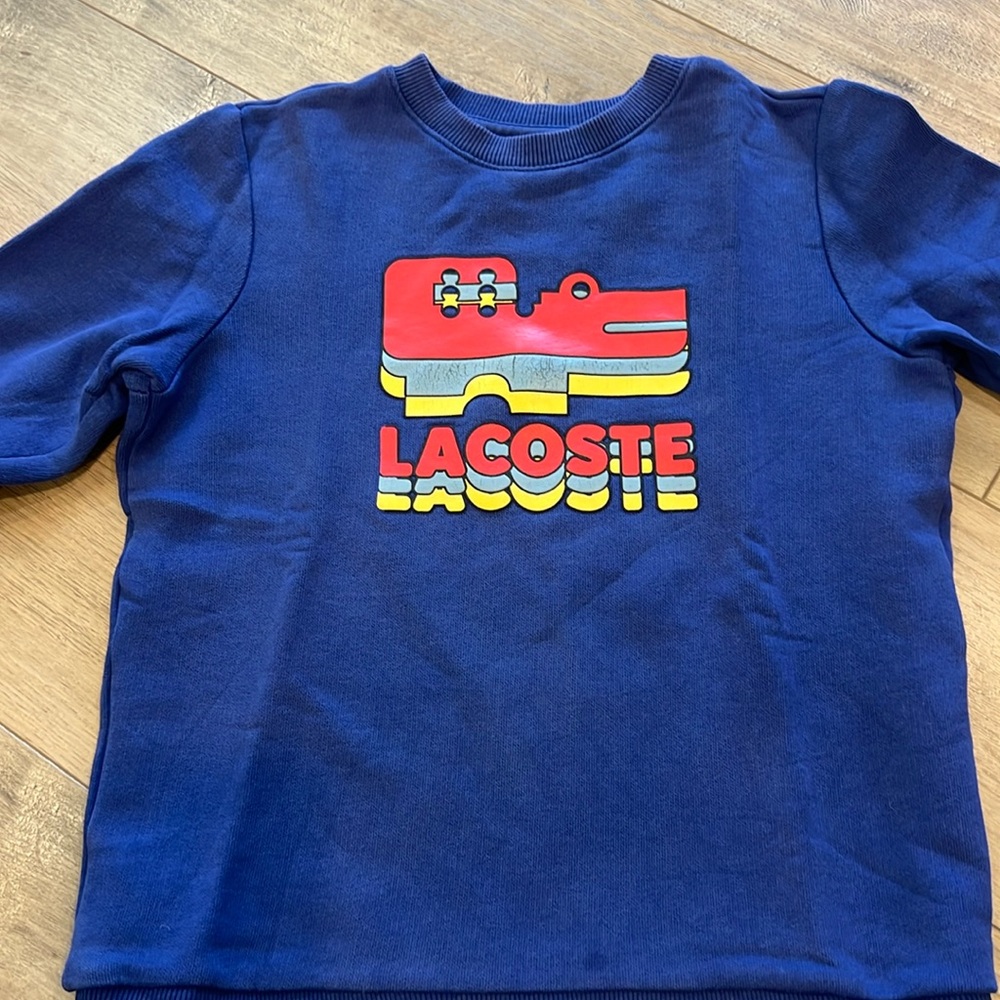 Lacoste graphic sweatshirt- size 8